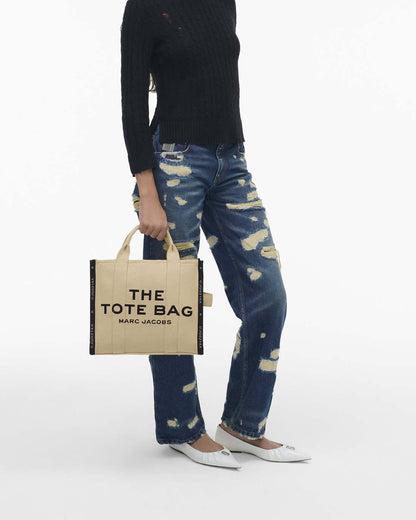 The Jacquard Medium Tote Bag Warm Sand - Marc Jacobs Trending