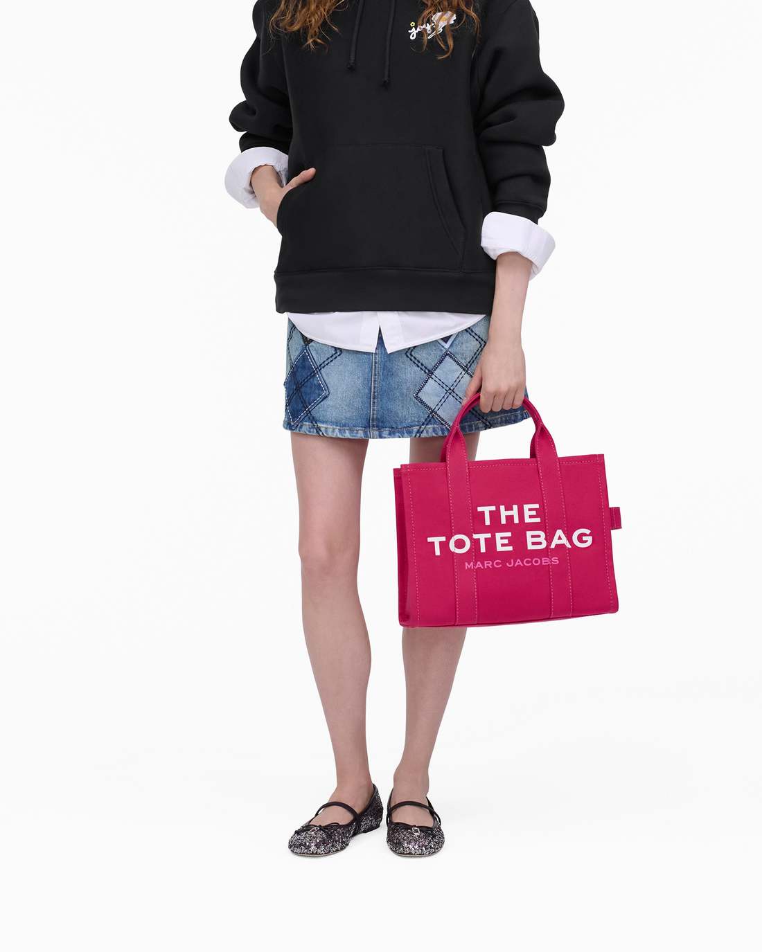 The Canvas Medium Tote Bag Raspberry Pink - Marc Jacobs Premium