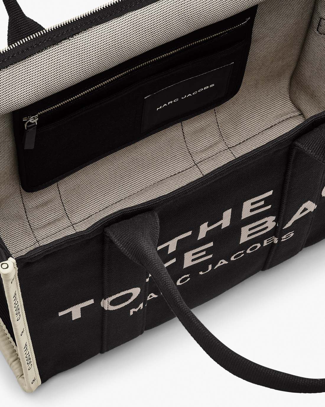 The Jacquard Large Tote Bag Black - Marc Jacobs New