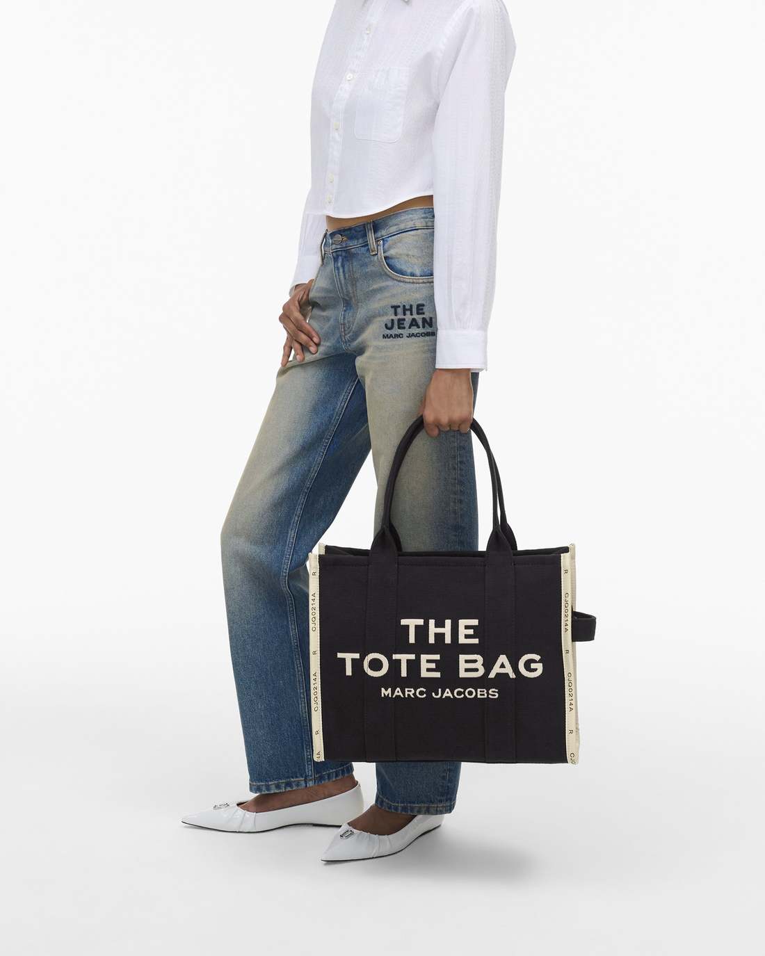 The Jacquard Large Tote Bag Black - Marc Jacobs New