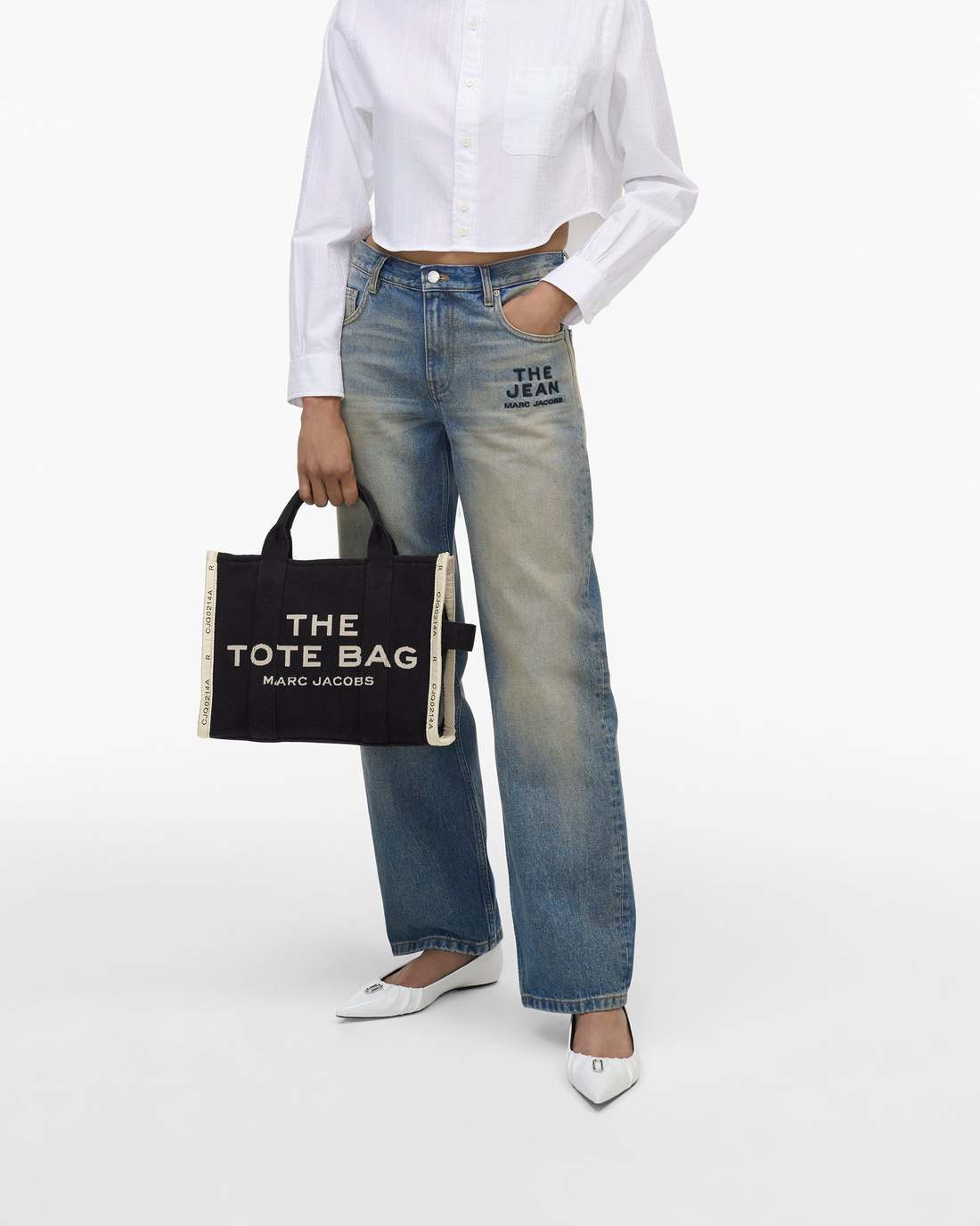 The Jacquard Medium Tote Bag Black - Marc Jacobs Featured