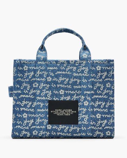 The Joy Denim Medium Tote Bag Indigo Multi - Marc Jacobs Popular