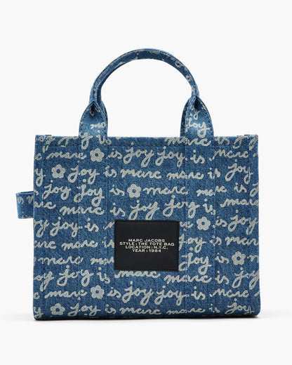 The Joy Denim Small Tote Bag Indigo Multi - Marc Jacobs Trending