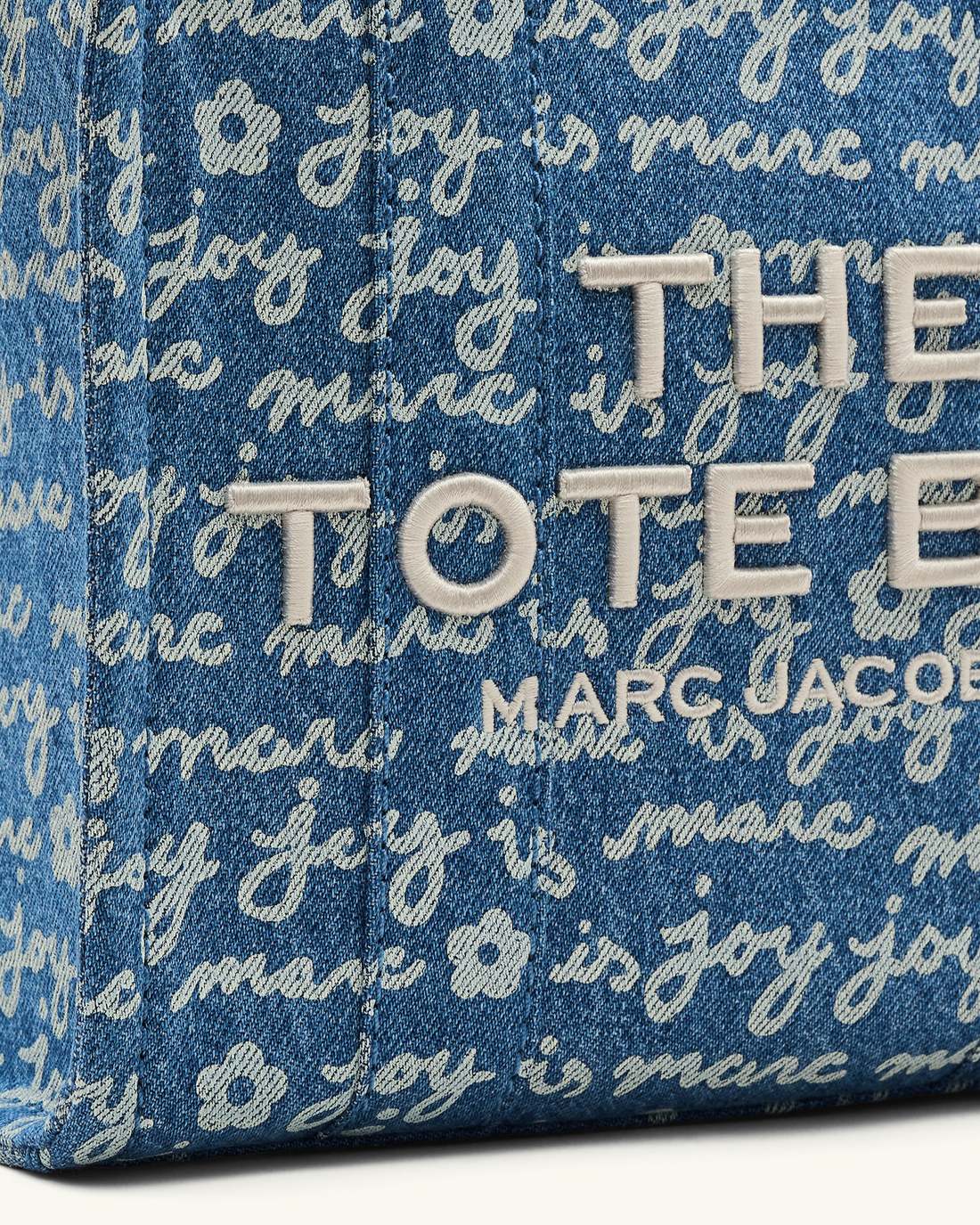 The Joy Denim Small Tote Bag Indigo Multi - Marc Jacobs Trending