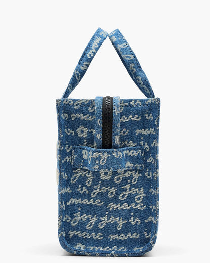 The Joy Denim Small Tote Bag Indigo Multi - Marc Jacobs Trending