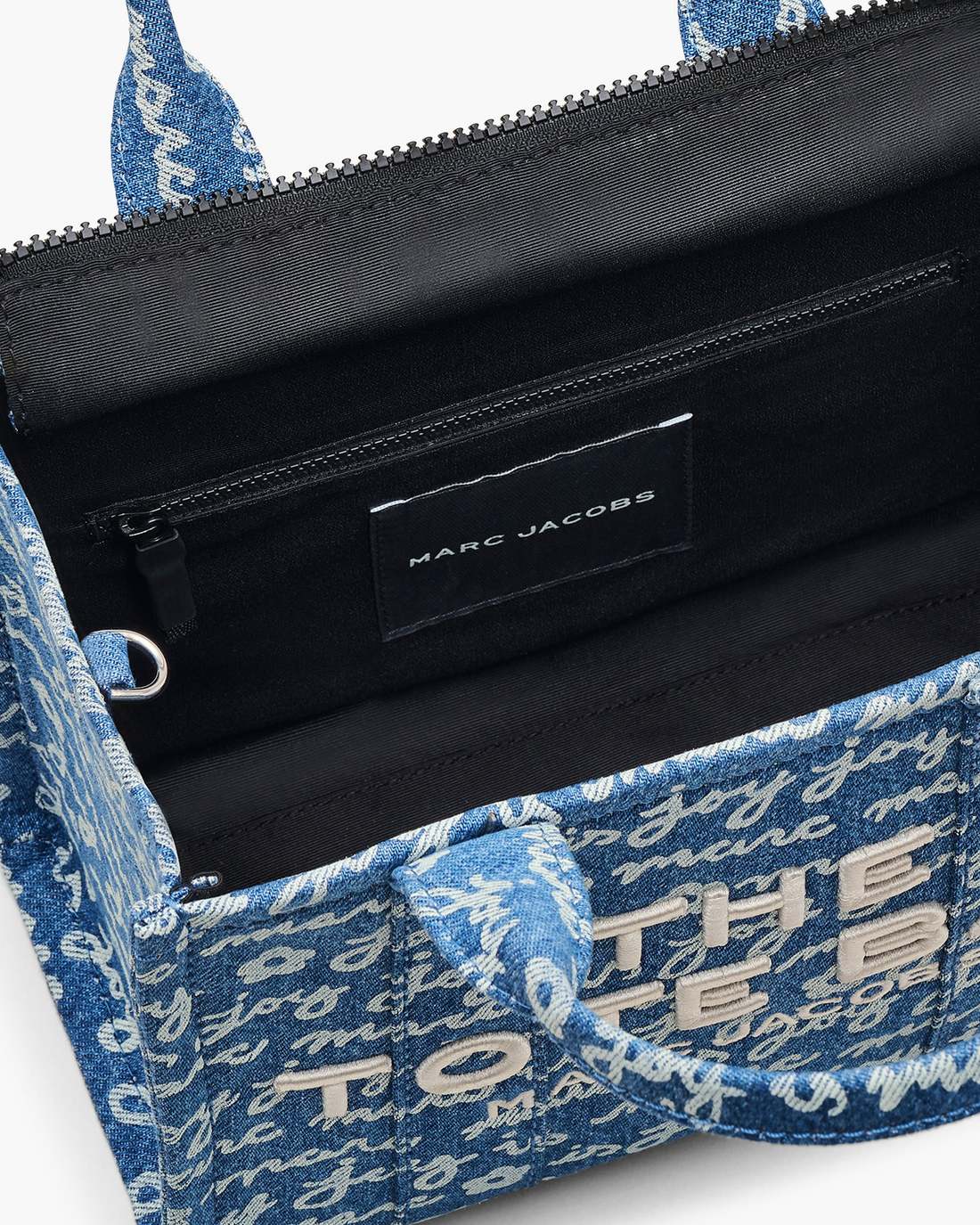 The Joy Denim Small Tote Bag Indigo Multi - Marc Jacobs Trending