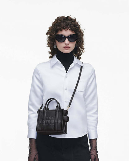 The Leather Crossbody Tote Bag Black - Marc Jacobs Exclusive