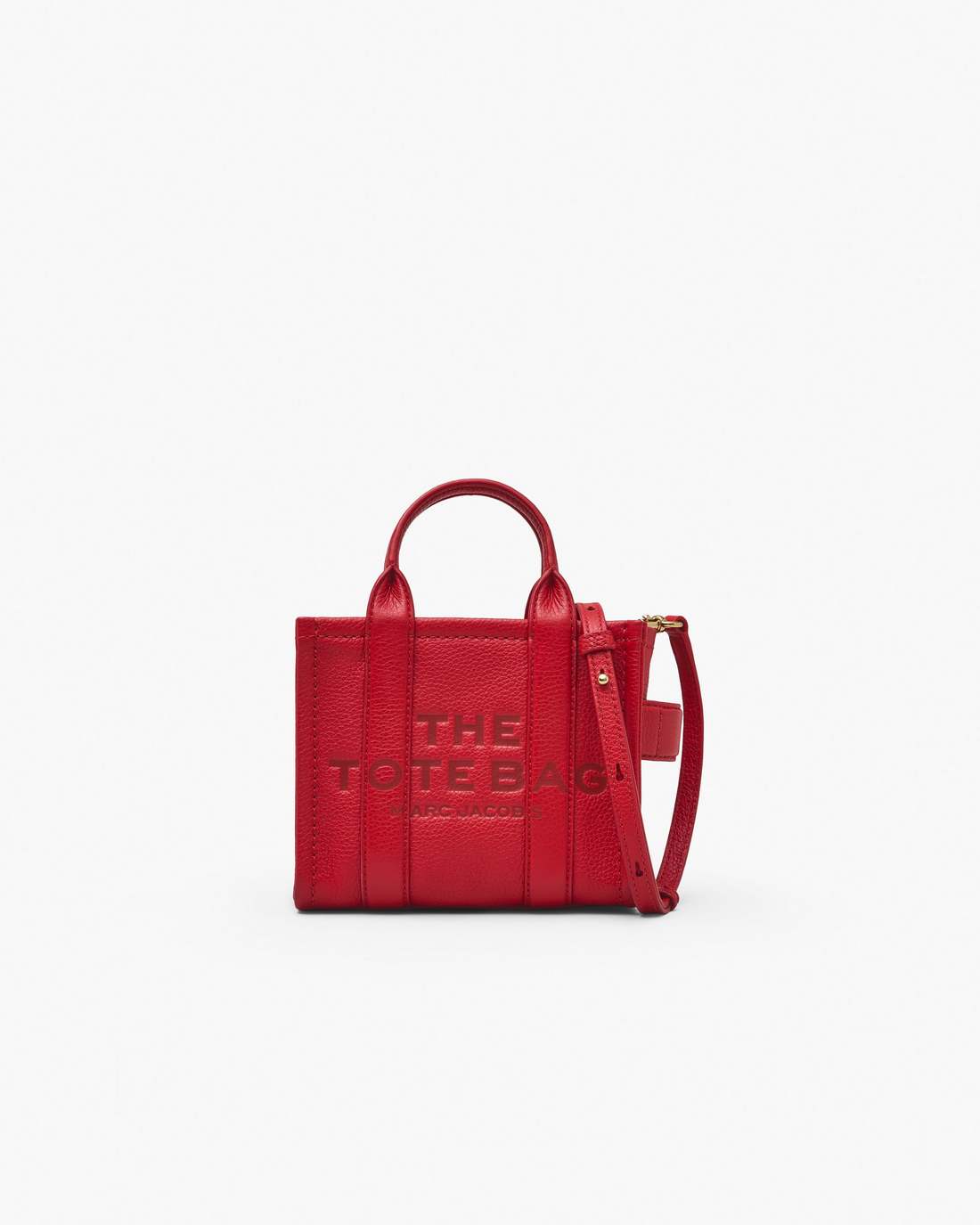 The Leather Crossbody Tote Bag True Red - Marc Jacobs Signature