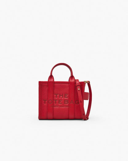 The Leather Crossbody Tote Bag True Red - Marc Jacobs Signature