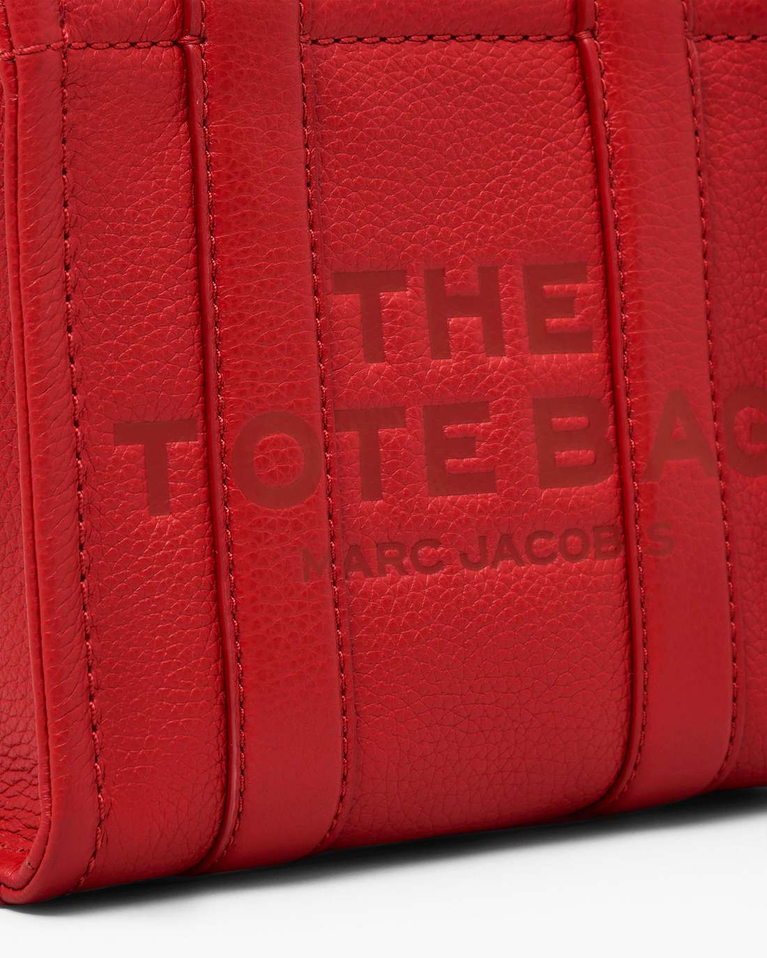 The Leather Crossbody Tote Bag True Red - Marc Jacobs Signature