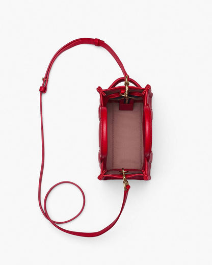The Leather Crossbody Tote Bag True Red - Marc Jacobs Signature