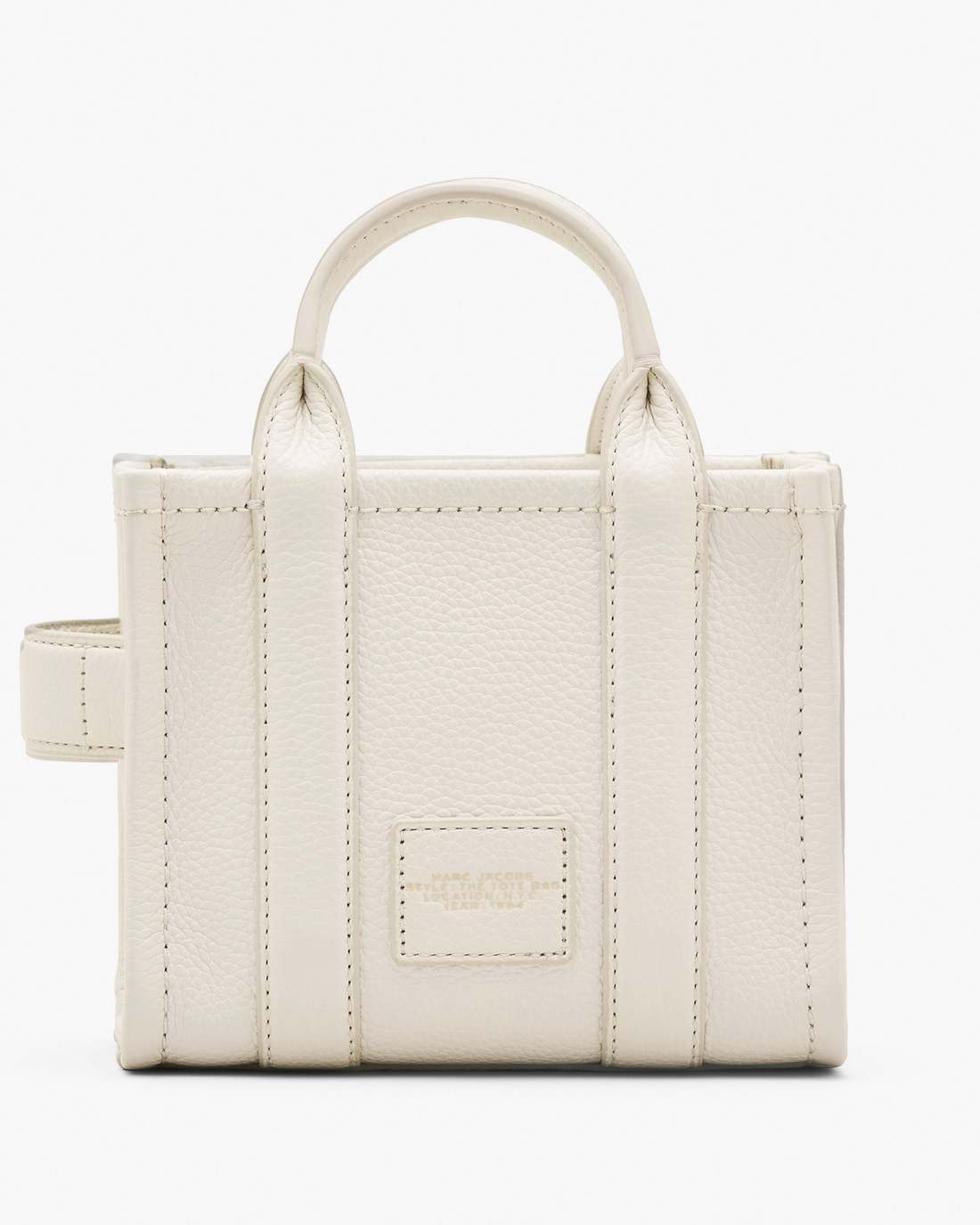 The Leather Crossbody Tote Bag Cotton/Silver - Marc Jacobs Premium