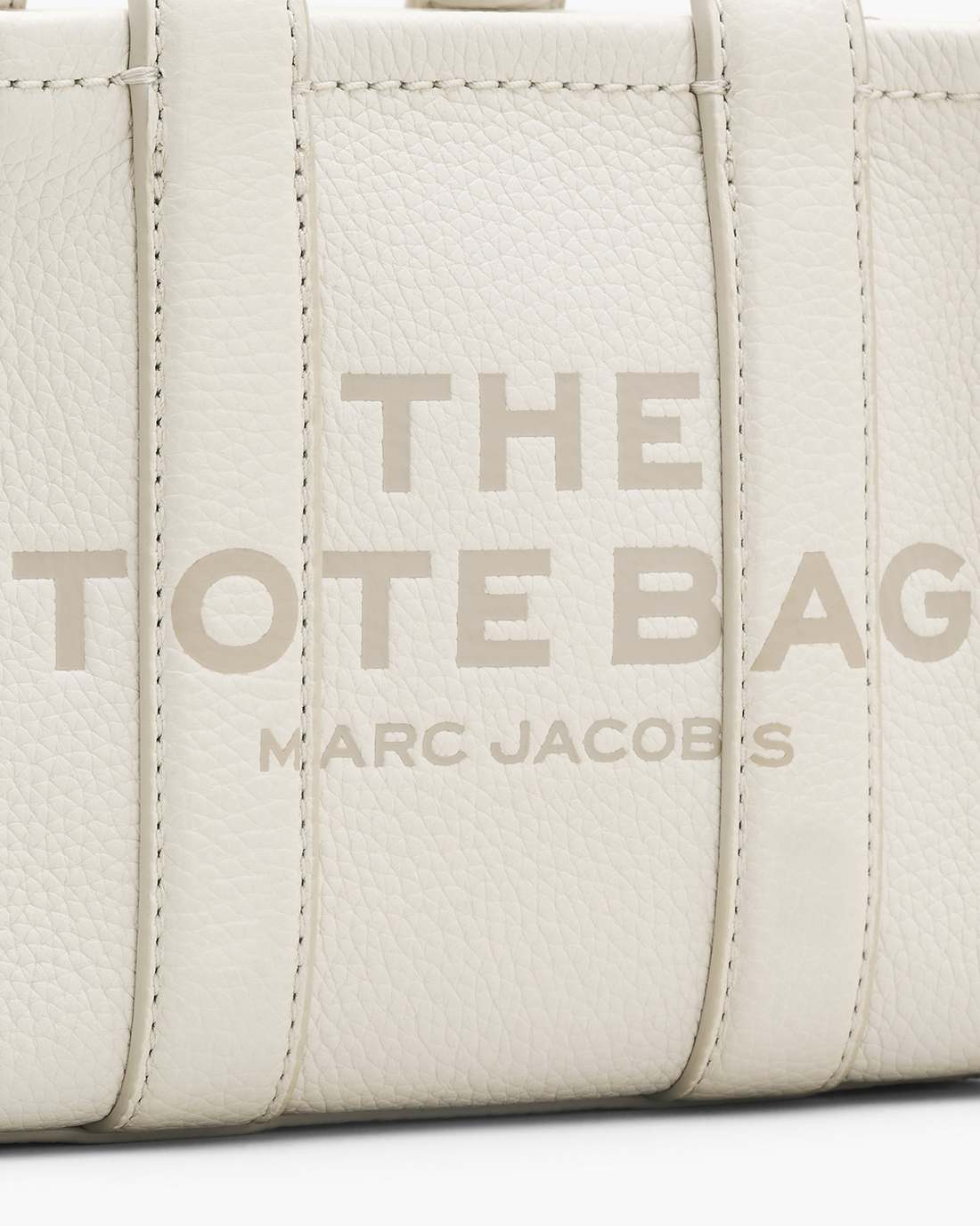 The Leather Crossbody Tote Bag Cotton/Silver - Marc Jacobs Premium