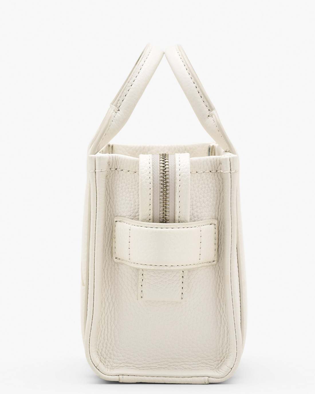 The Leather Crossbody Tote Bag Cotton/Silver - Marc Jacobs Premium
