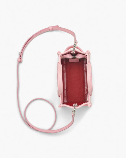 The Leather Crossbody Tote Bag Ribbon Pink - Marc Jacobs New