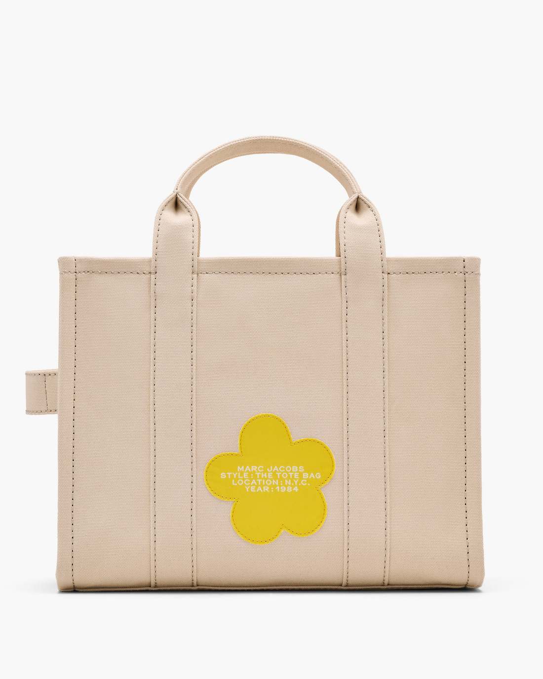 The Daisy Script Canvas Medium Tote Bag Cloud White Multi - Marc Jacobs Featured
