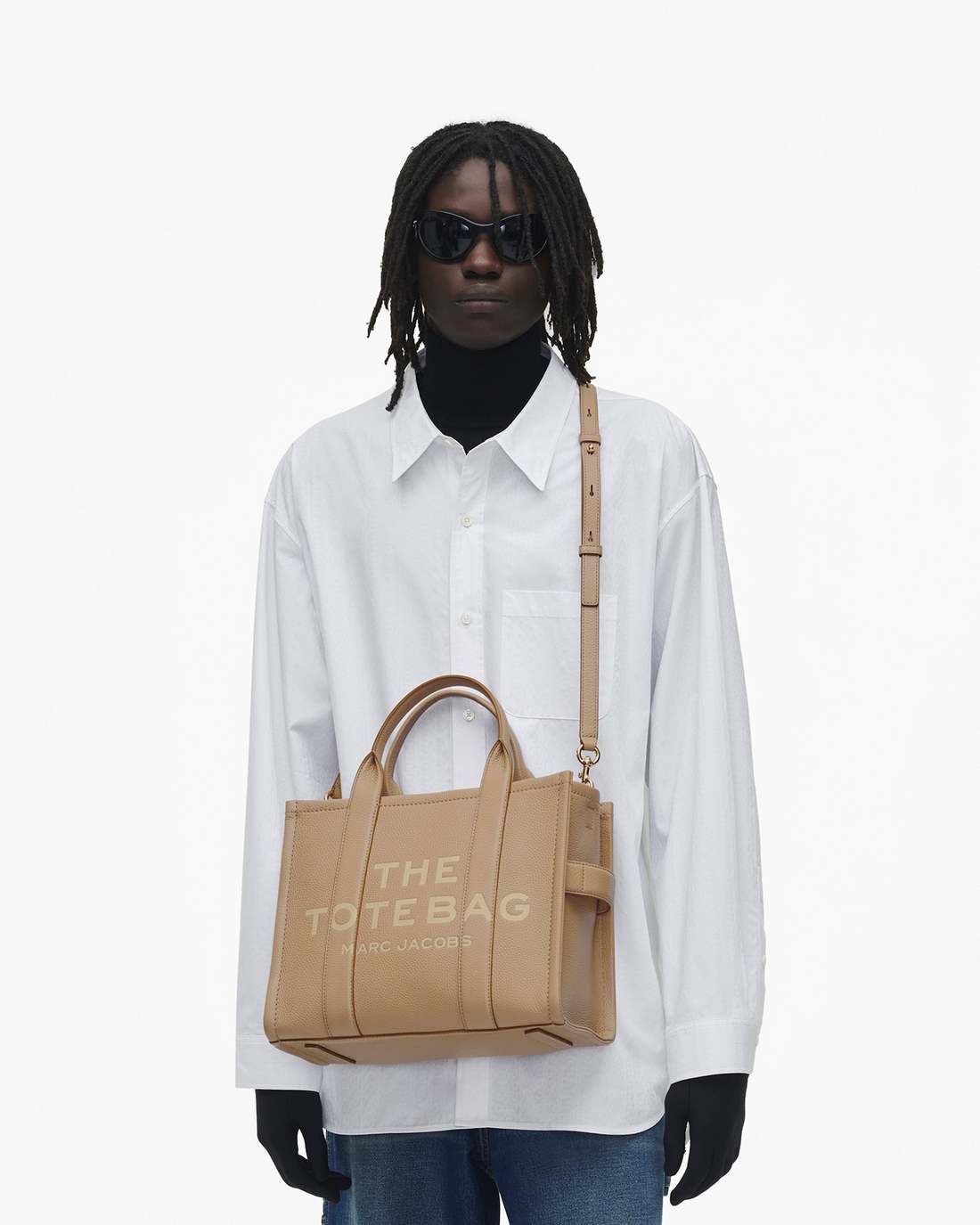 The Leather Medium Tote Bag Camel - Marc Jacobs Trending