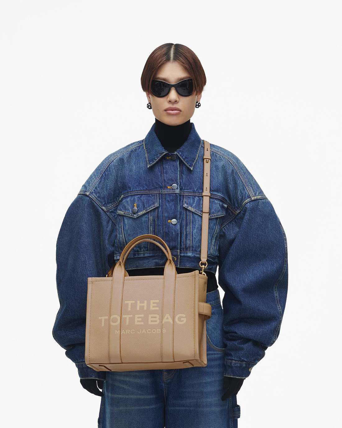 The Leather Medium Tote Bag Camel - Marc Jacobs Trending