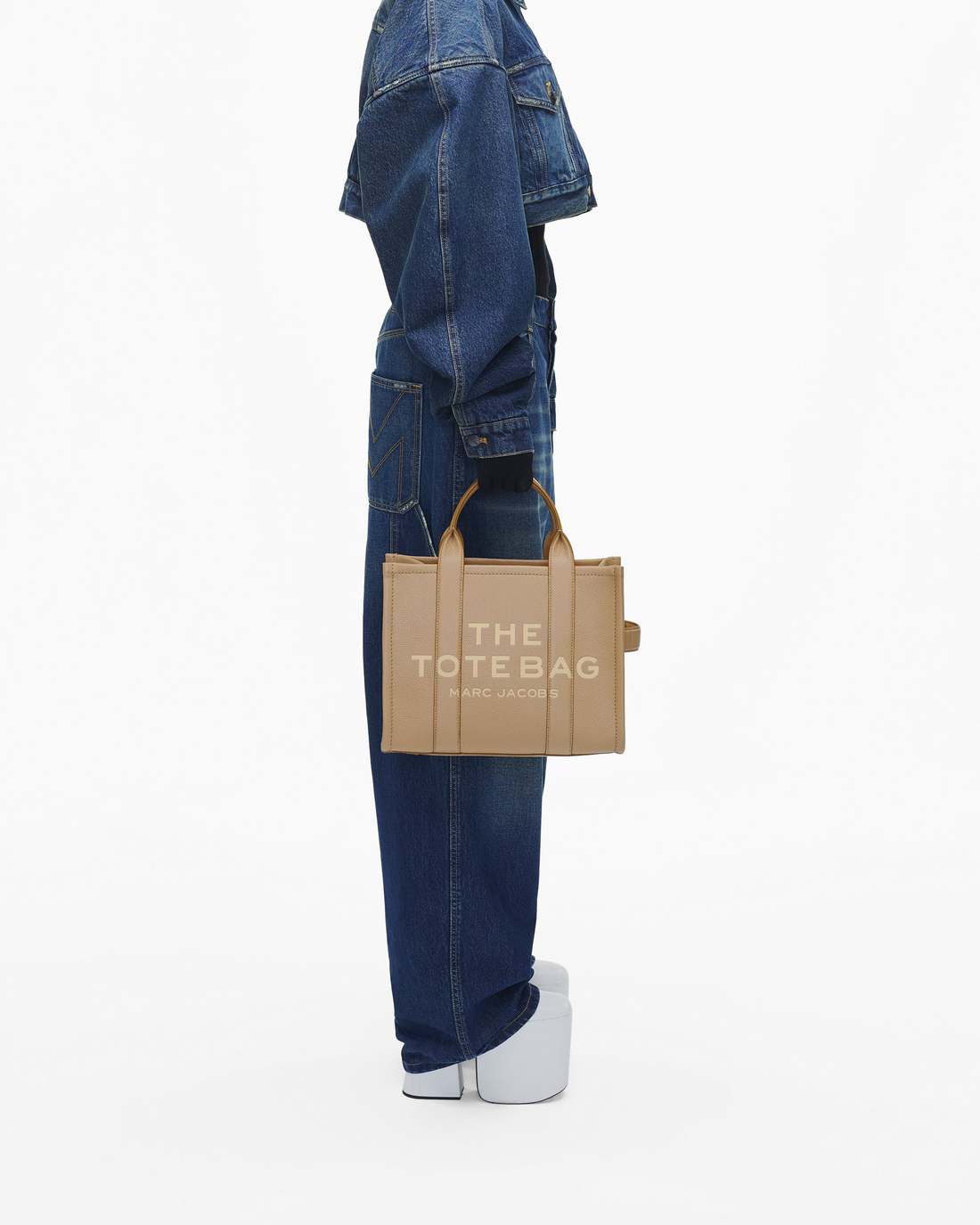 The Leather Medium Tote Bag Camel - Marc Jacobs Trending