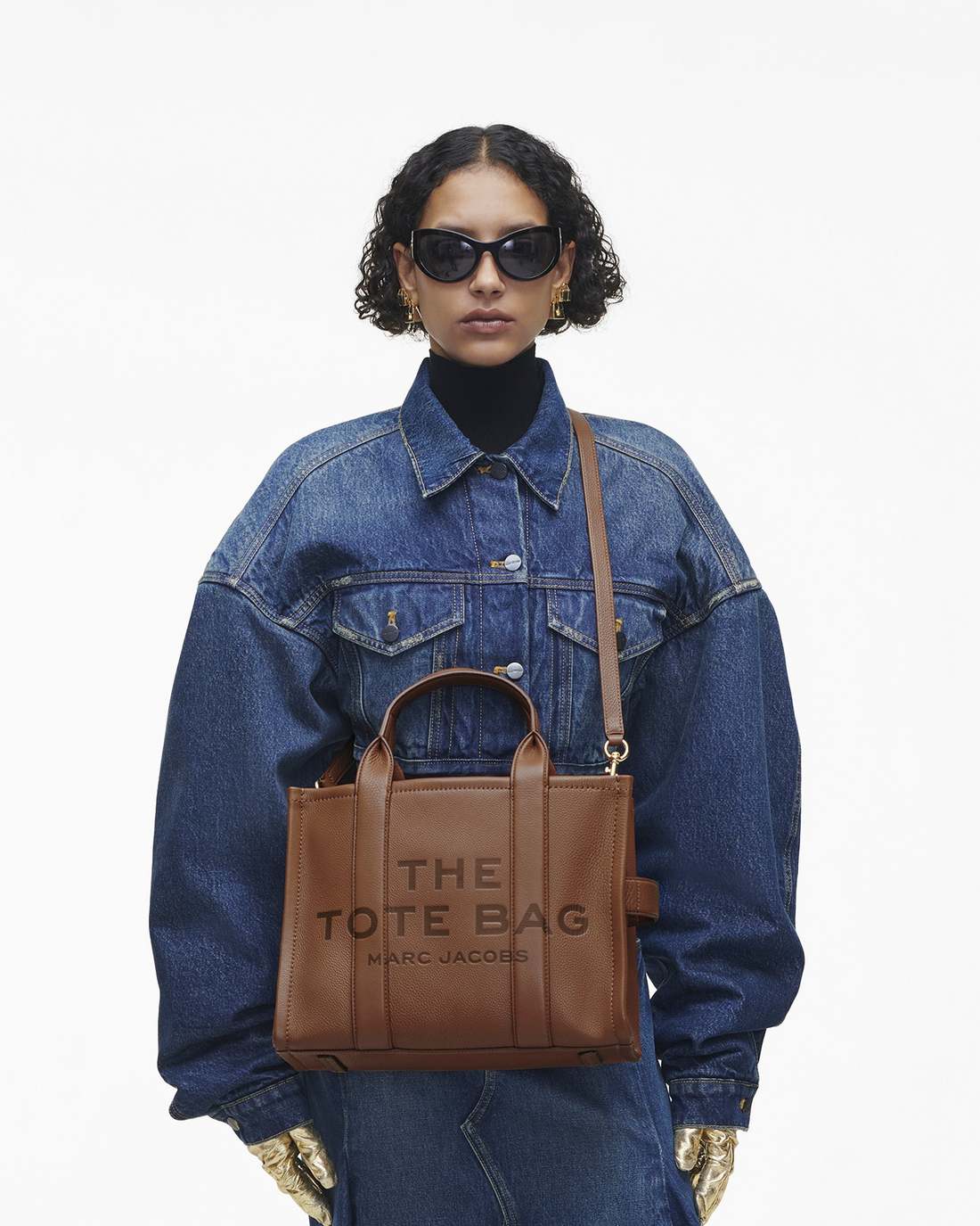 The Leather Medium Tote Bag Argan Oil - Marc Jacobs Best Seller