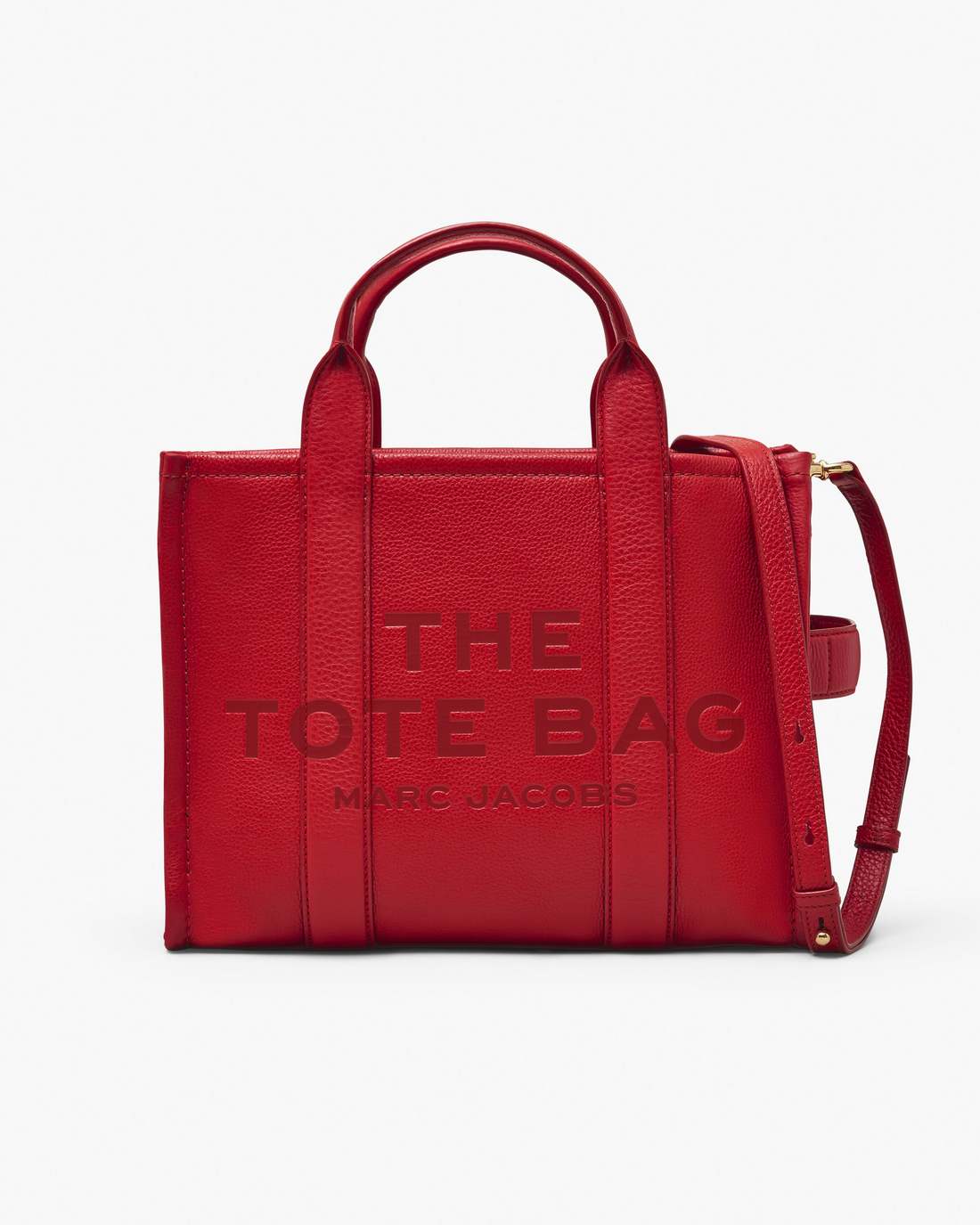 The Leather Medium Tote Bag True Red - Marc Jacobs Exclusive