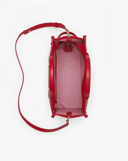 The Leather Medium Tote Bag True Red - Marc Jacobs Exclusive
