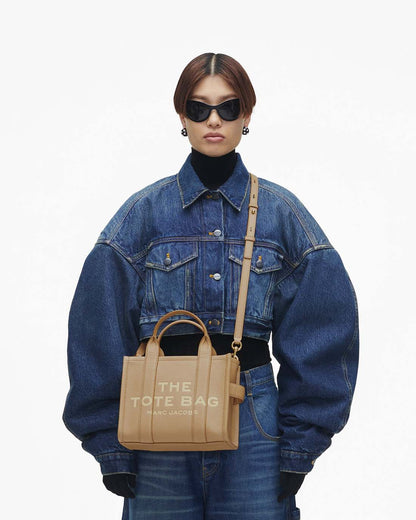 The Leather Small Tote Bag Camel - Marc Jacobs Premium