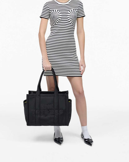 The Puffy Nylon Large Tote Bag Black - Marc Jacobs New