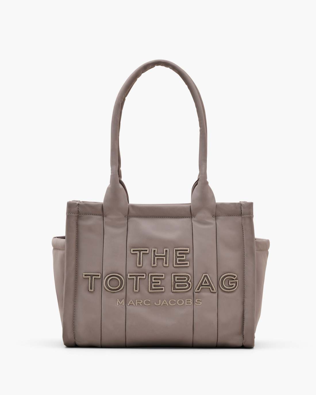 The Puffy Nylon Medium Tote Bag Cement - Marc Jacobs Signature
