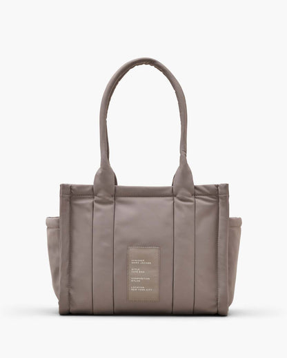 The Puffy Nylon Medium Tote Bag Cement - Marc Jacobs Signature