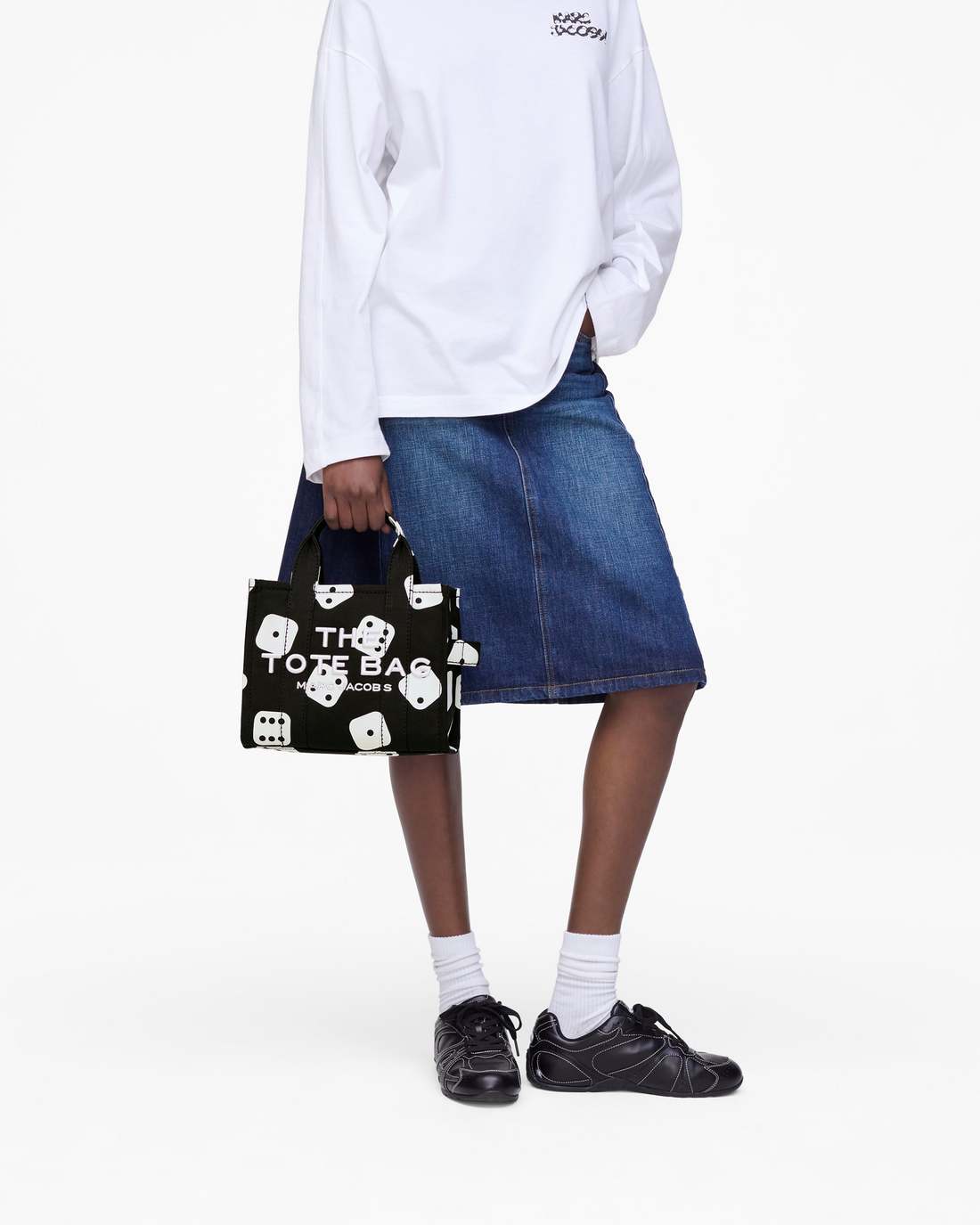 Derrick Adams X Marc Jacobs Canvas Small Tote Bag Black/White - Marc Jacobs Popular