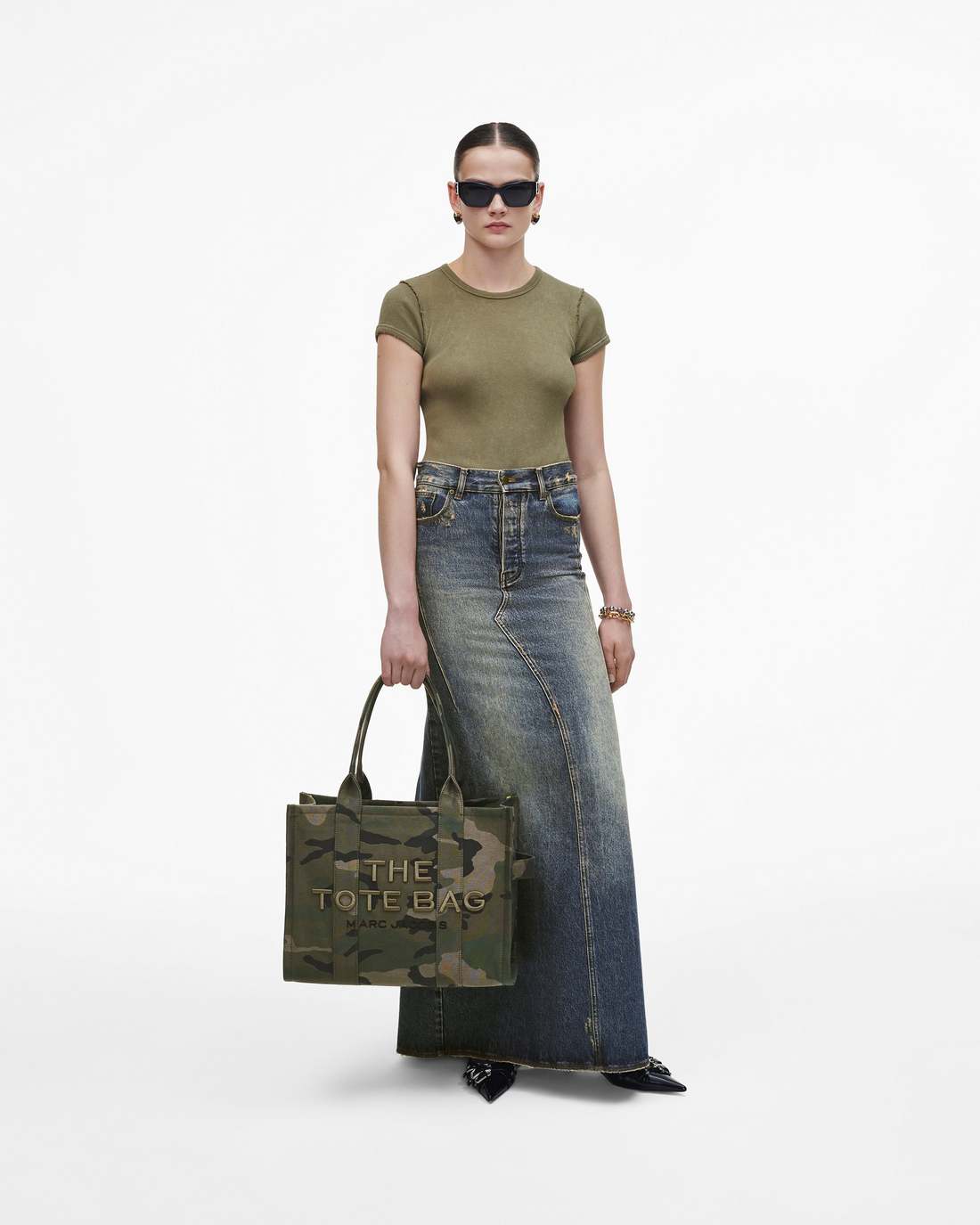 The Camo Jacquard Large Tote Bag Camo Multi - Marc Jacobs Recommended