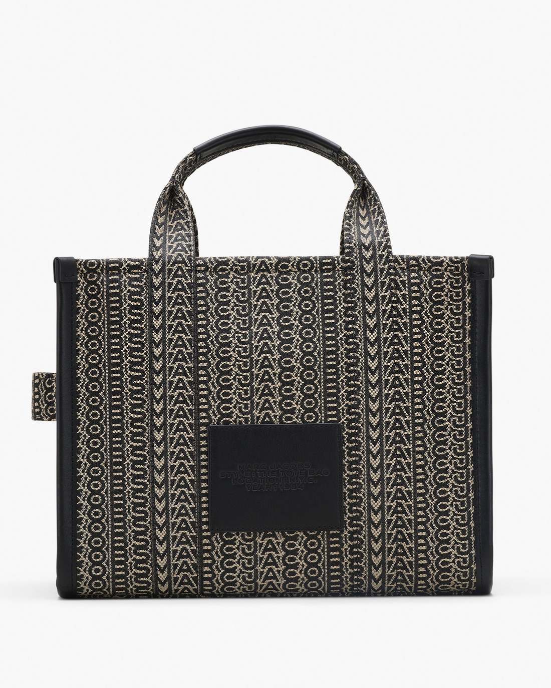The Monogram Jacquard Medium Tote Bag Beige Multi - Marc Jacobs Featured