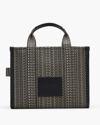 The Monogram Jacquard Medium Tote Bag Beige Multi - Marc Jacobs Featured