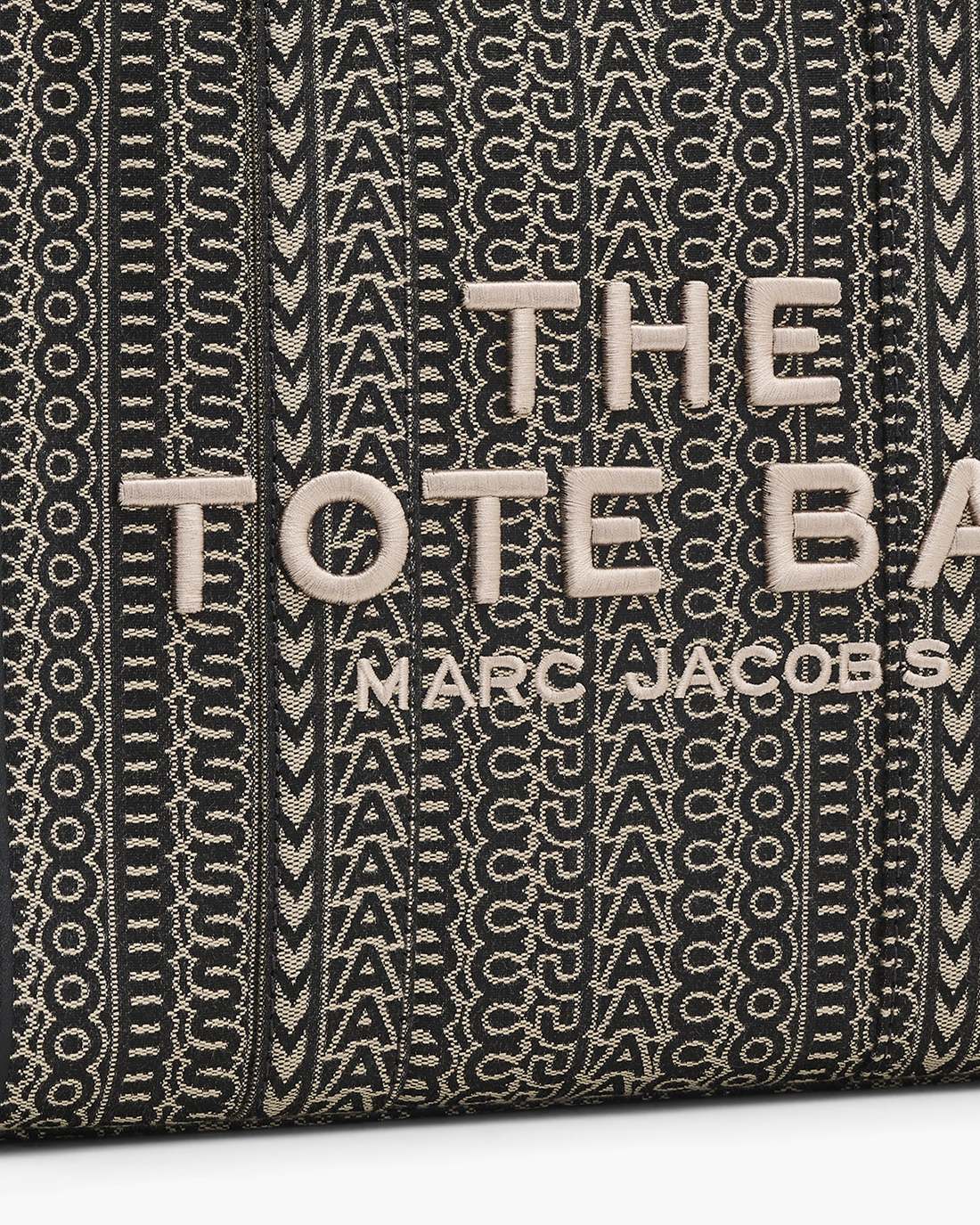 The Monogram Jacquard Medium Tote Bag Beige Multi - Marc Jacobs Featured