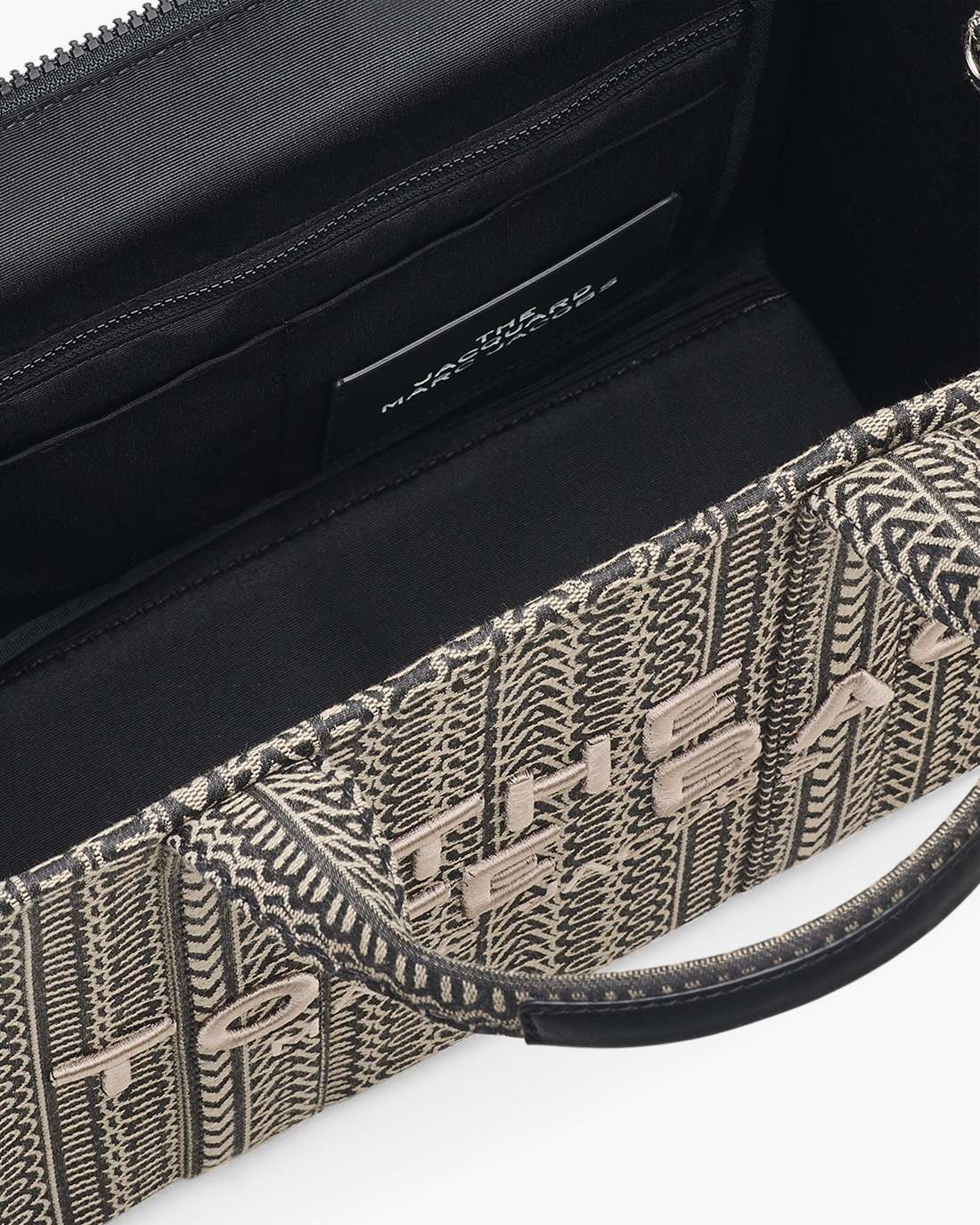 The Monogram Jacquard Medium Tote Bag Beige Multi - Marc Jacobs Featured