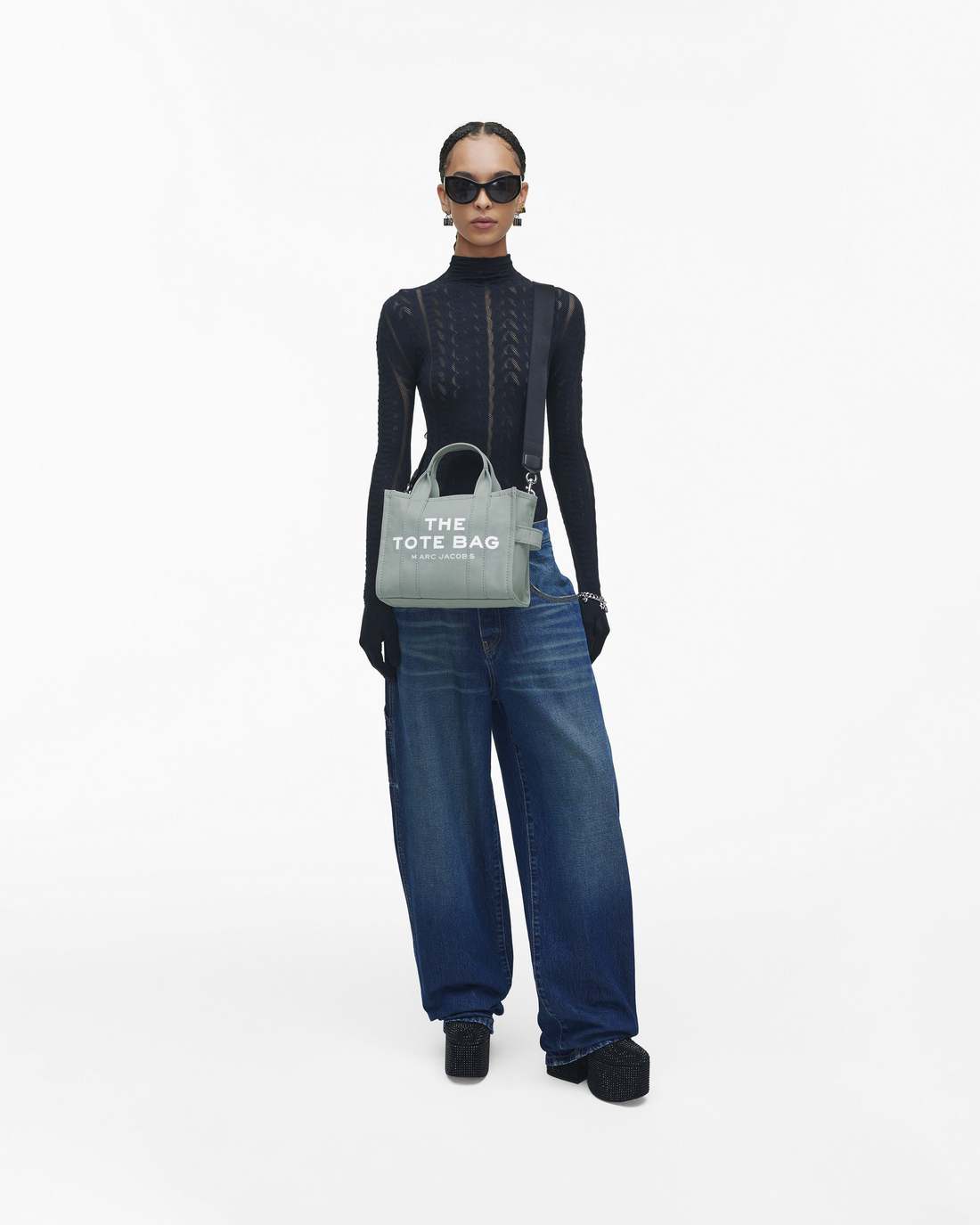 The Canvas Small Tote Bag Wolf Grey - Marc Jacobs Premium