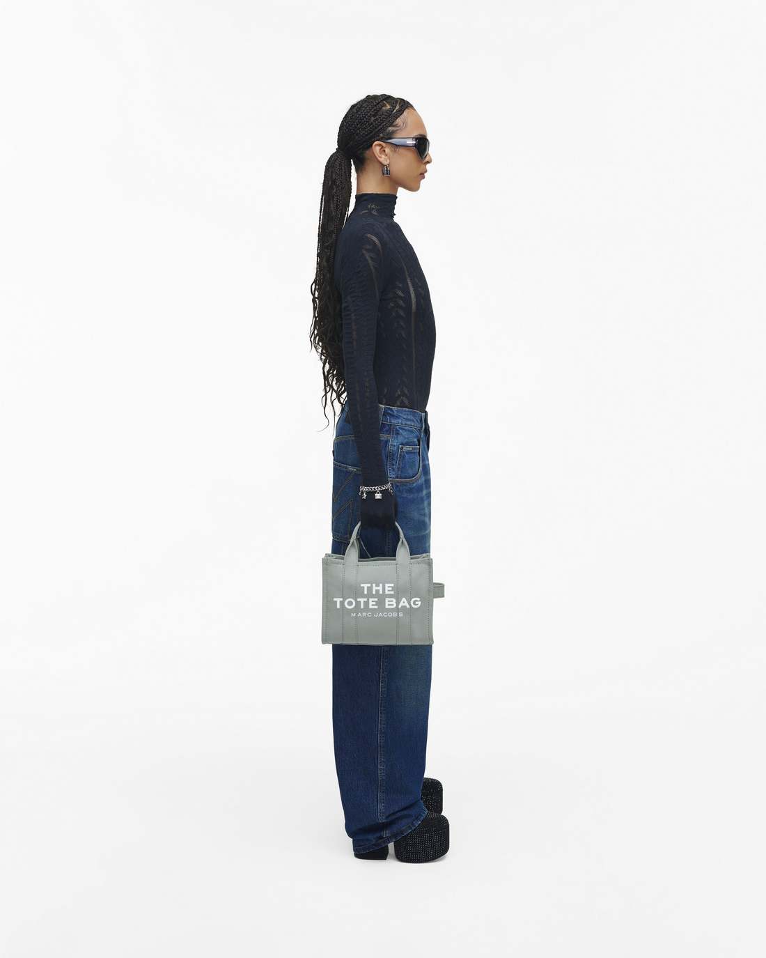 The Canvas Small Tote Bag Wolf Grey - Marc Jacobs Premium