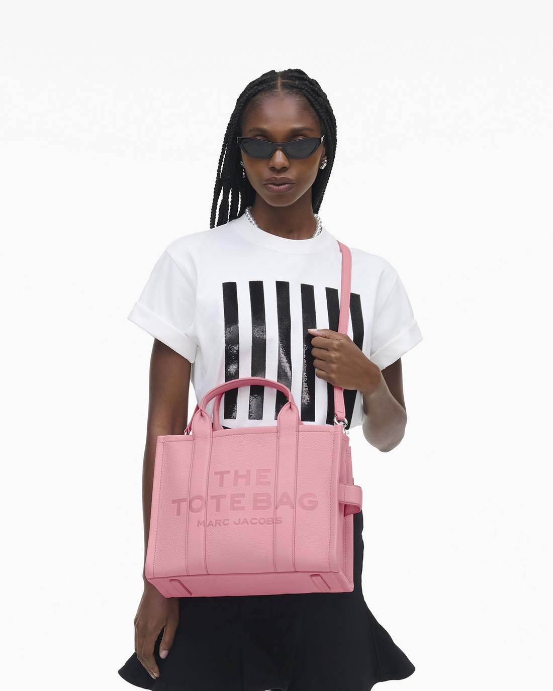 The Leather Medium Tote Bag Ribbon Pink - Marc Jacobs Featured