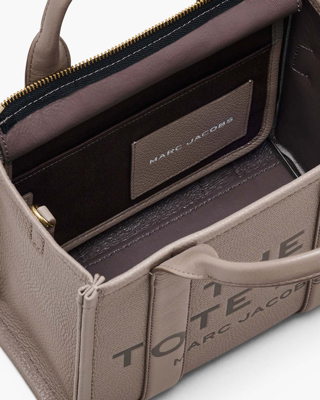 The Leather Small Tote Bag Cement - Marc Jacobs Trending