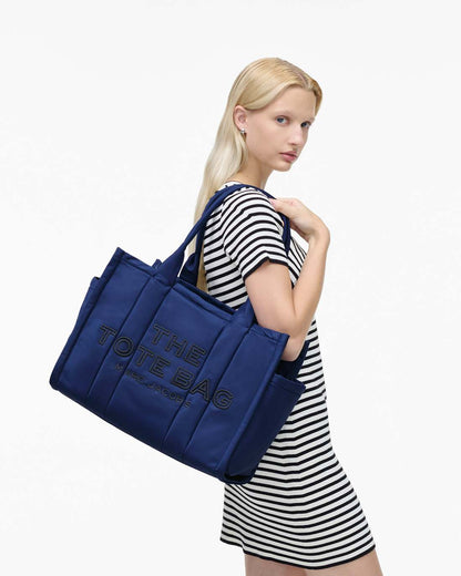 The Puffy Nylon Large Tote Bag Blue Sea - Marc Jacobs New