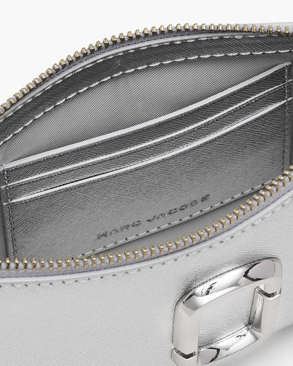 The Metallic Snapshot Convertible Shoulder Bag Silver - Marc Jacobs Premium