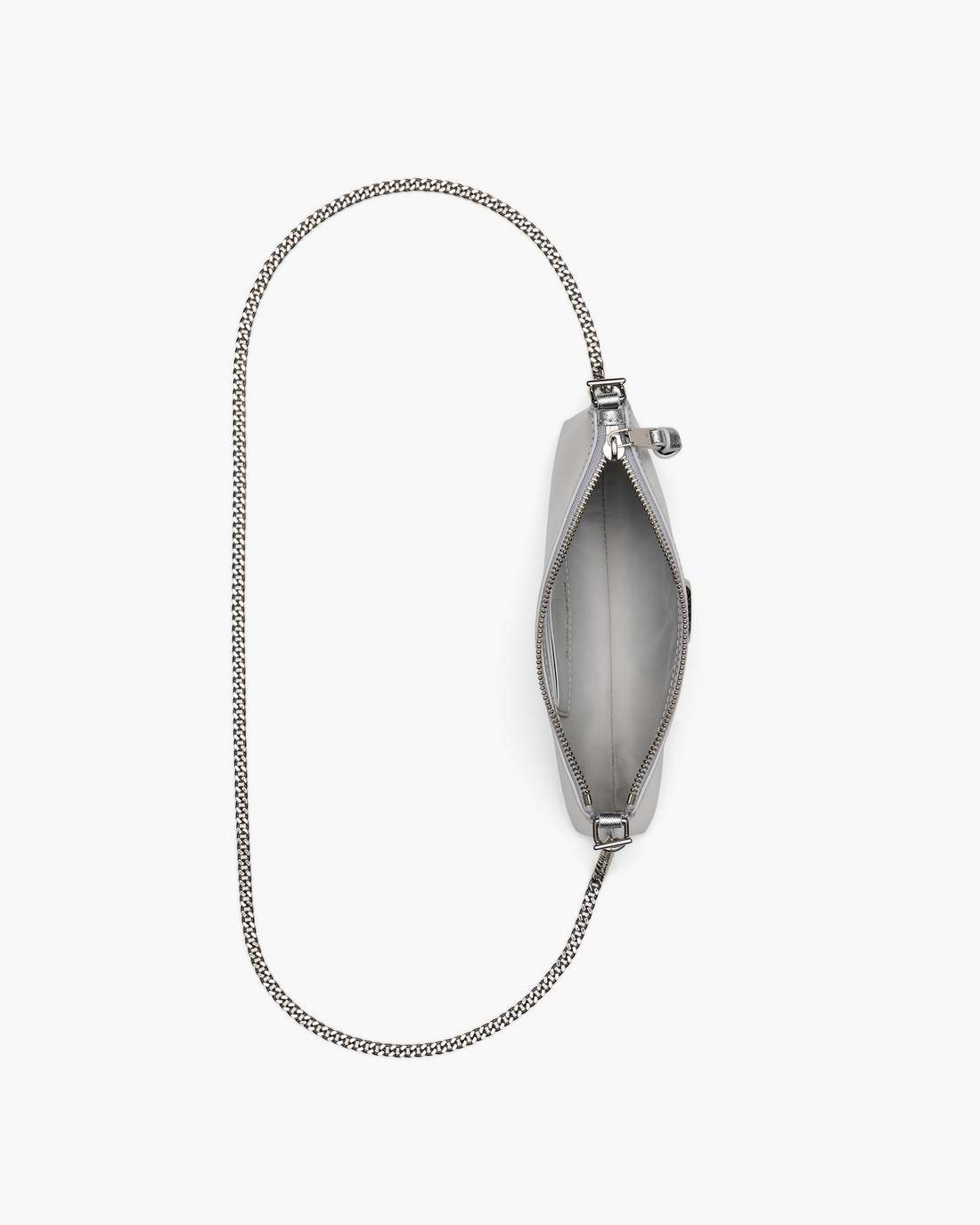 The Metallic Snapshot Convertible Shoulder Bag Silver - Marc Jacobs Premium