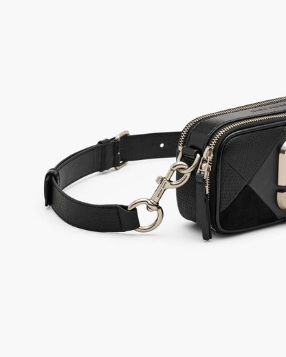 The Suede Patchwork Snapshot Black Multi - Marc Jacobs Popular