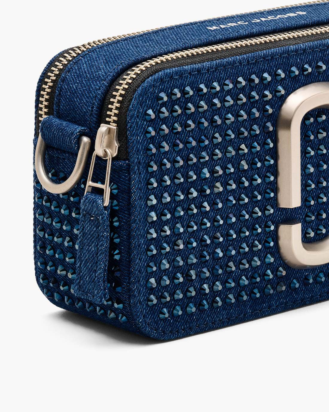 The Crystal Denim Snapshot Dark Wash Crystal - Marc Jacobs New
