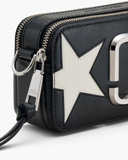 The Star Patchwork Leather Snapshot Black/White - Marc Jacobs Recommended
