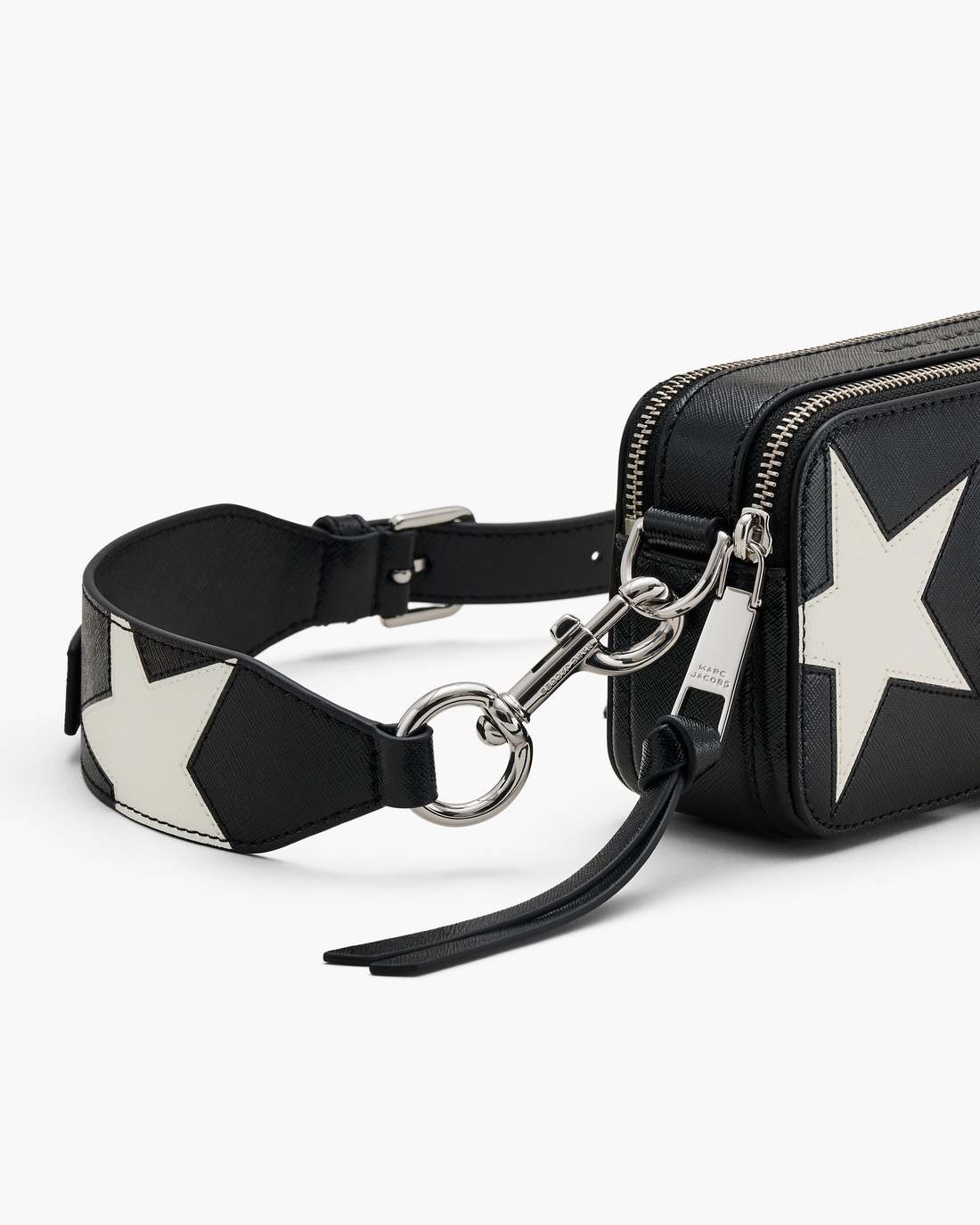 The Star Patchwork Leather Snapshot Black/White - Marc Jacobs Recommended