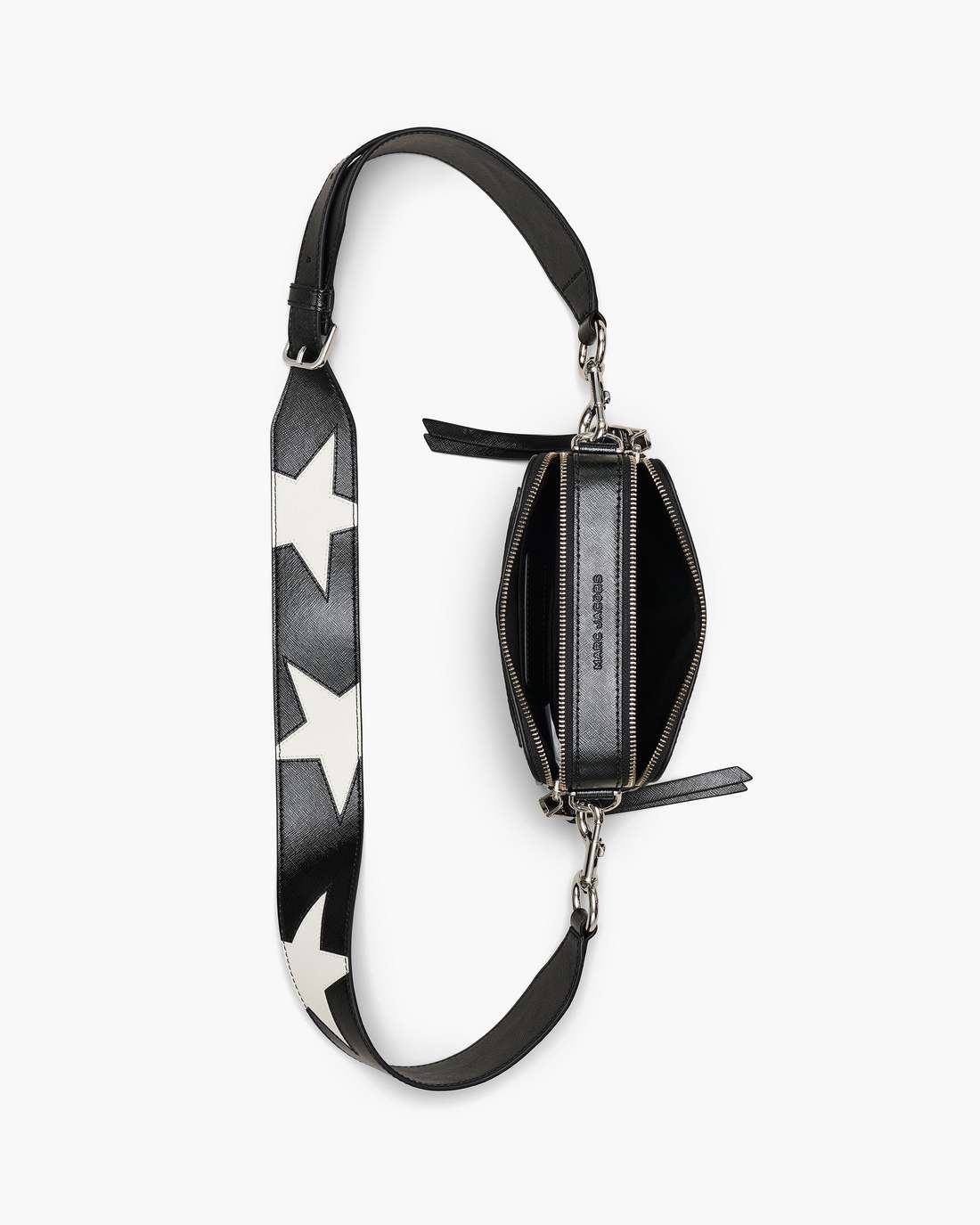 The Star Patchwork Leather Snapshot Black/White - Marc Jacobs Recommended