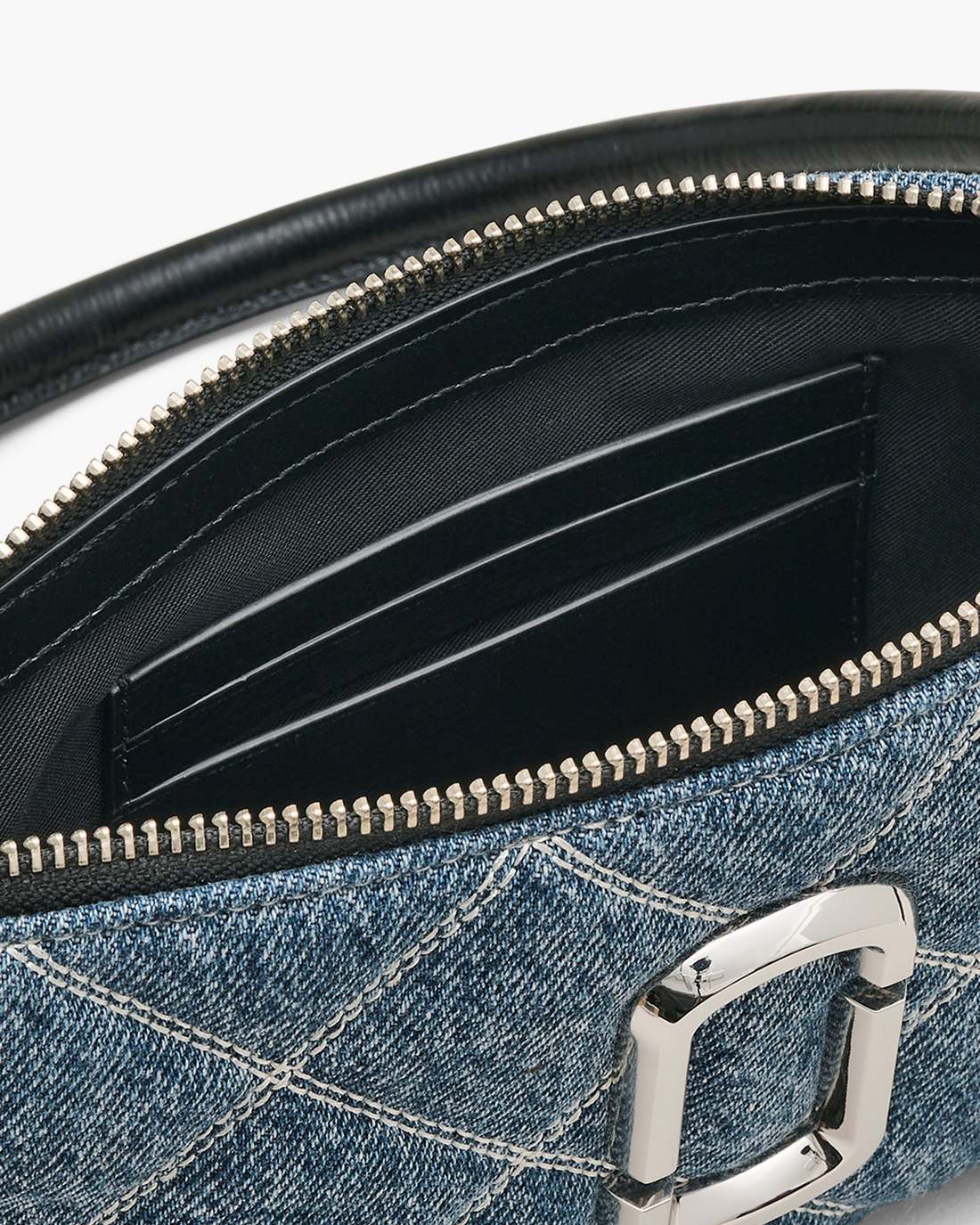 The Quilted Denim Snapshot Convertible Shoulder Bag Light Wash Indigo - Marc Jacobs Exclusive