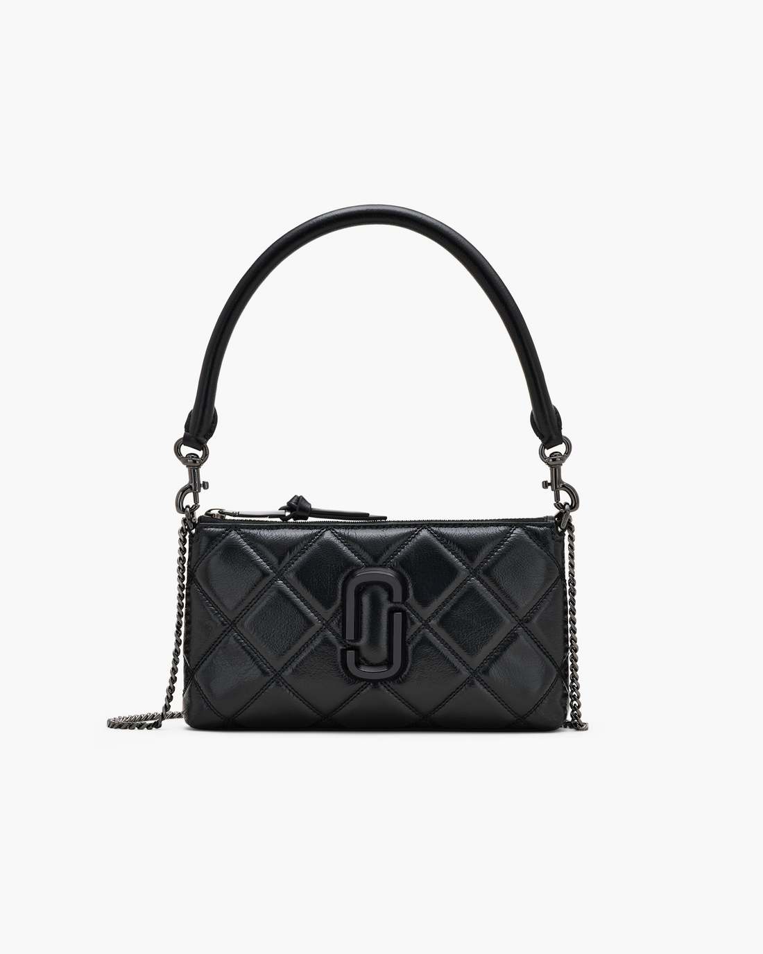The Quilted Snapshot Convertible Shoulder Bag Black - Marc Jacobs Signature